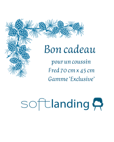 Bon Cadeau pour coussin Fred 70 x 45 - tissu gamme Exclusive